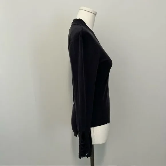 NWT Lucky Brand Long Sleeve Ribbed V Neck Bodysuit - Picture 9 of 15